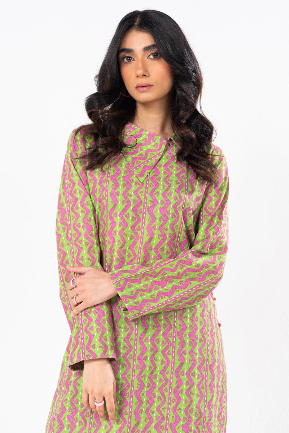 1 Pc Printed Khaddar Shirt 