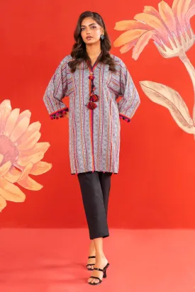 1 Pc Printed Lawn Shirt