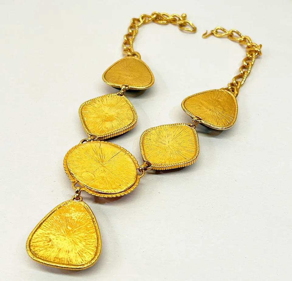 1970s KJL Kenneth Jay Lane classic statement necklace