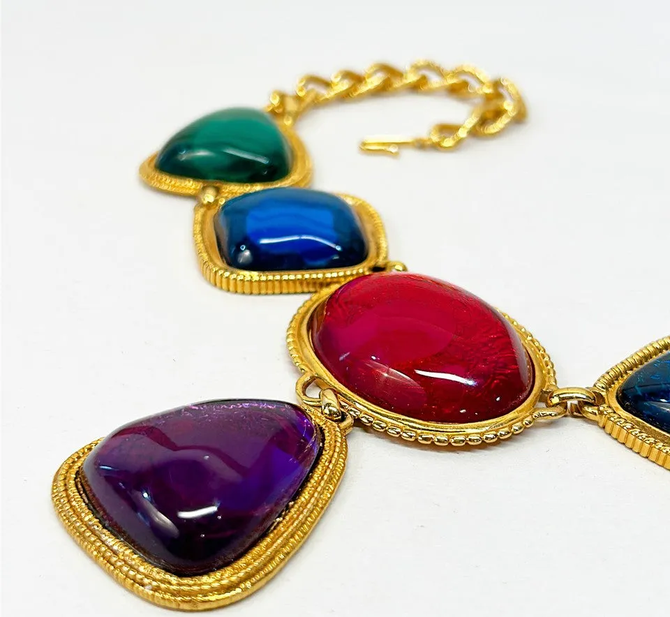 1970s KJL Kenneth Jay Lane classic statement necklace