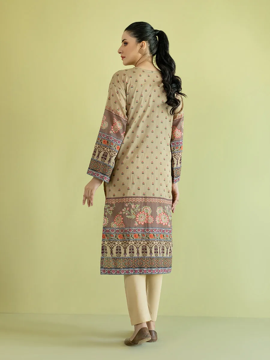 1pc - Stitched Basic Printed Lawn Shirt