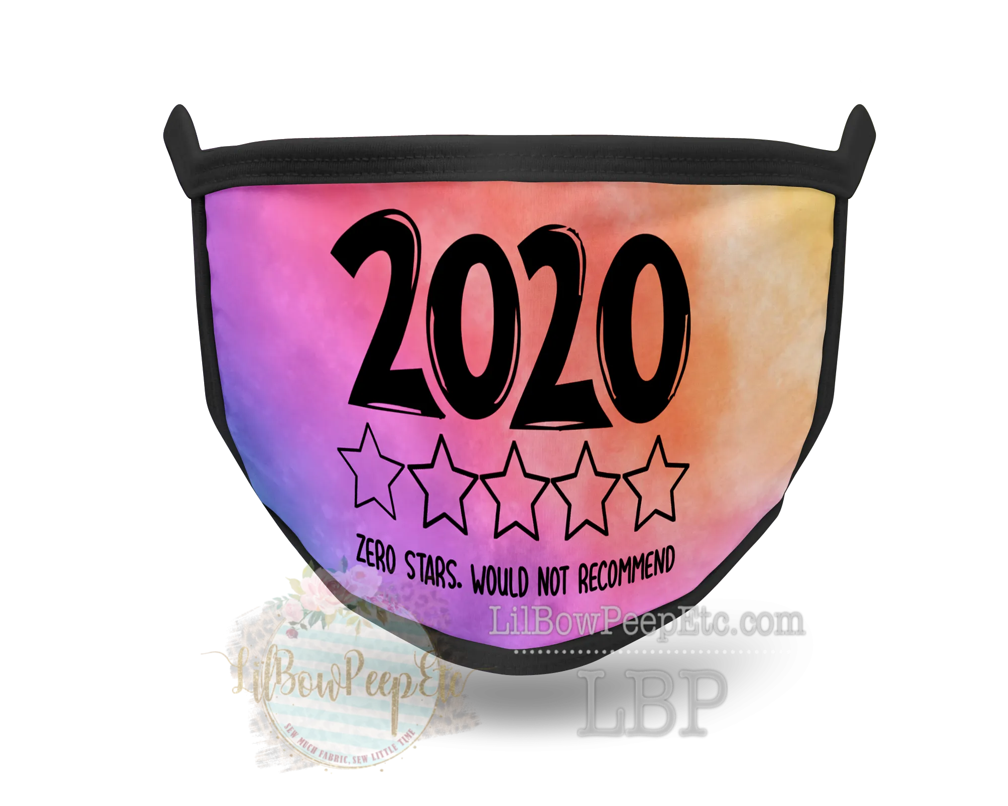 2020 Zero Stars Watercolor Printed Mask