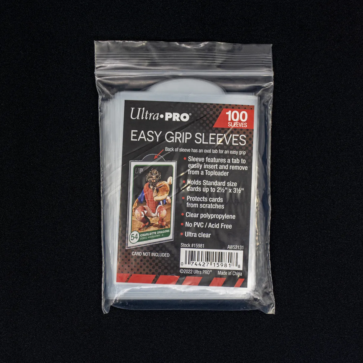 2.5" X 3.5" Easy Grip Card Sleeves (100ct)