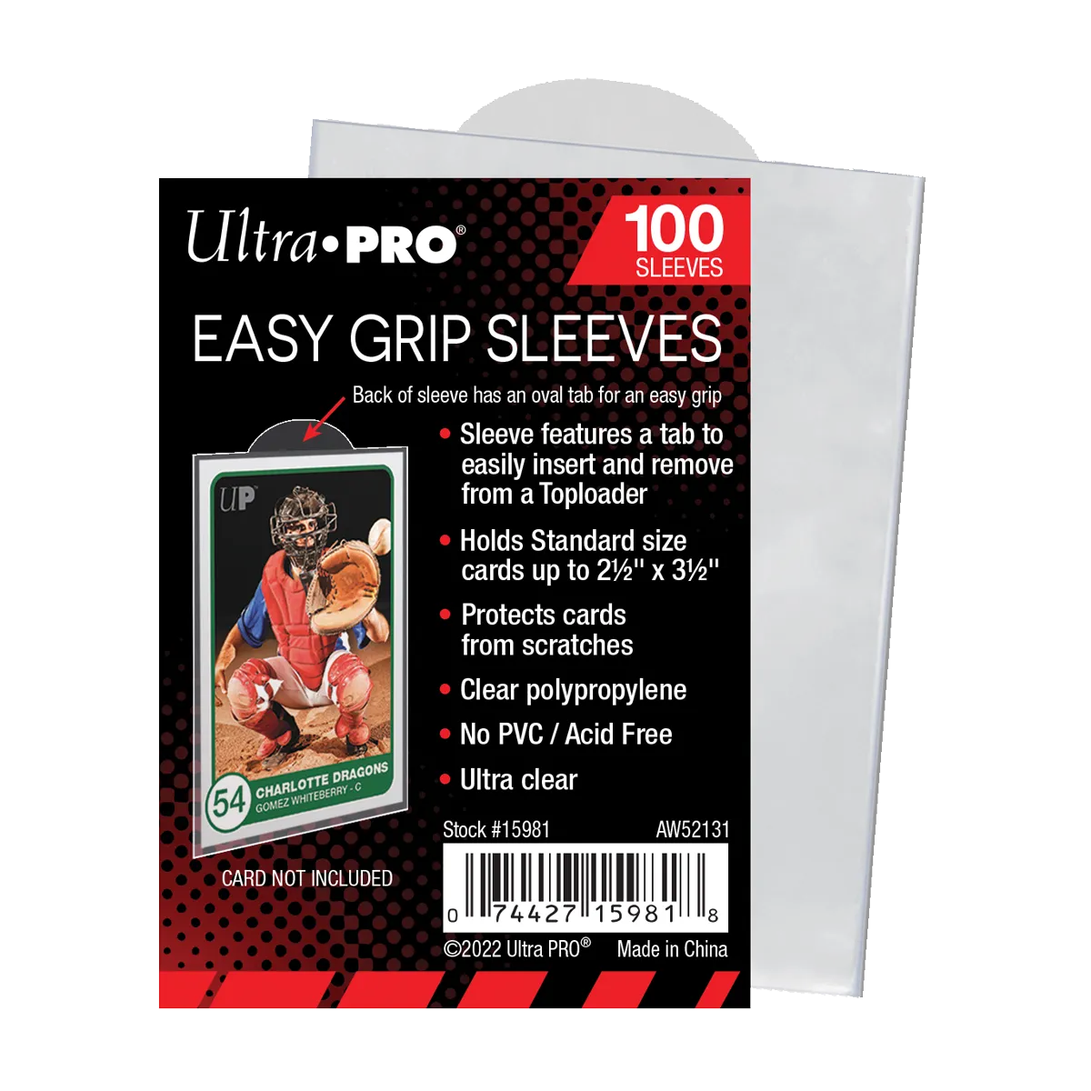 2.5" X 3.5" Easy Grip Card Sleeves (100ct)