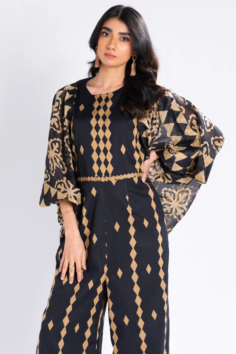 3 Piece Printed Khaddar Suit With Light Khaddar Dupatta