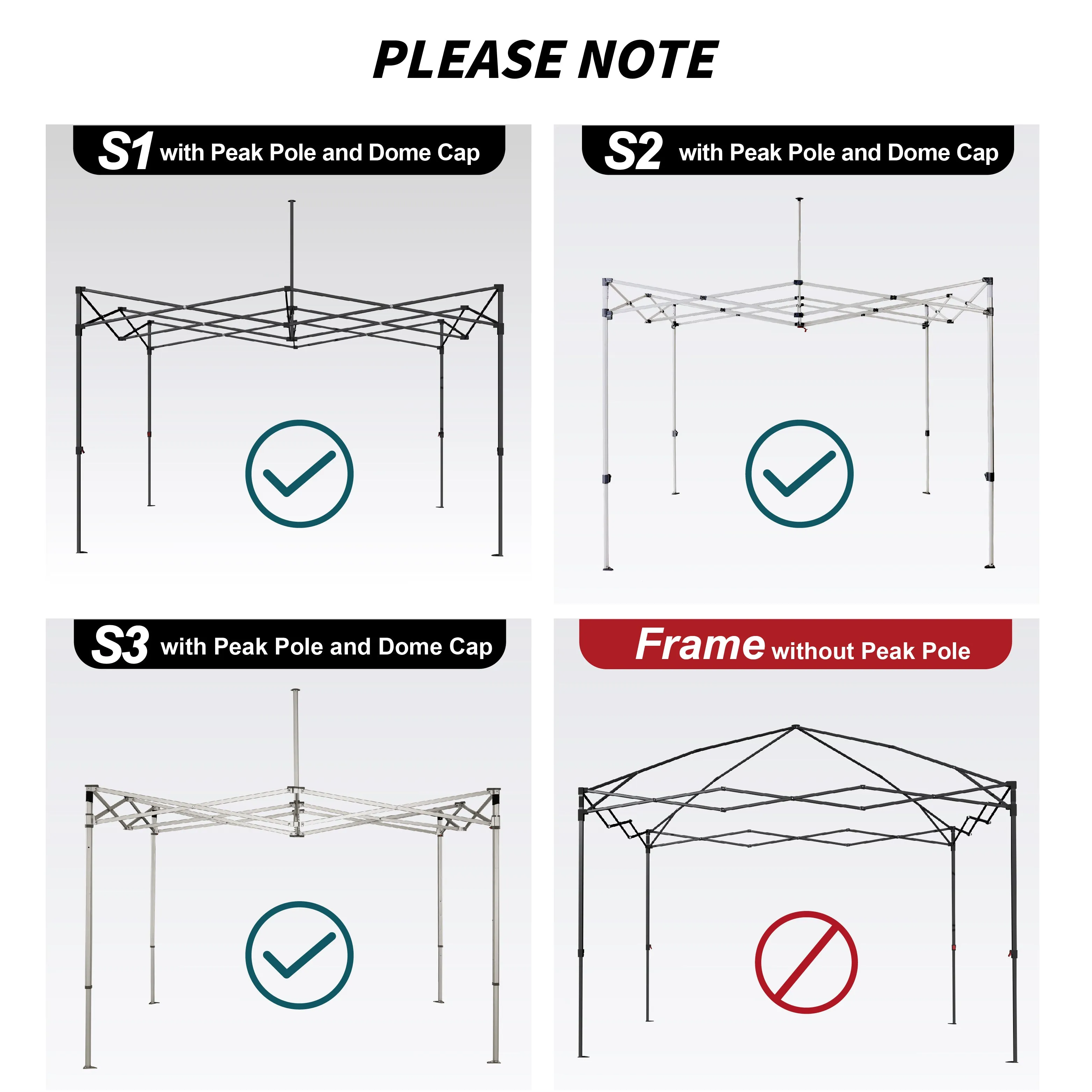 ABCCANOPY Canopy Accessories-Top Link (Overseas)