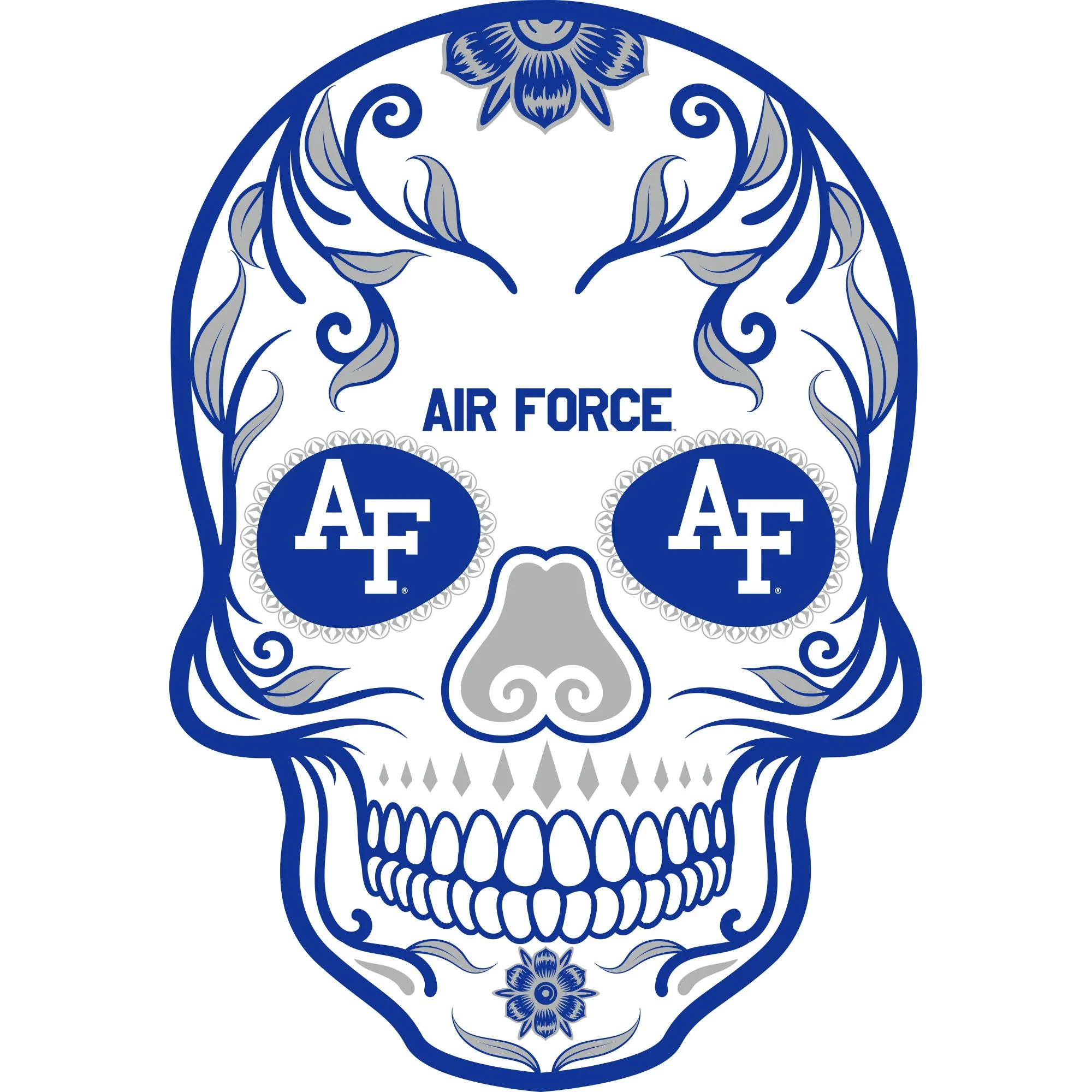 Air Force Falcons: Skull Foam Core Cutout - Officially Licensed NCAA Big Head