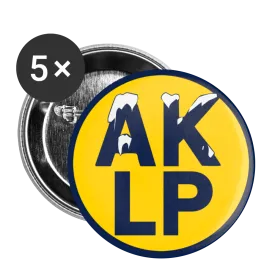 Alaska LP Buttons large 2.2'' (5-pack)