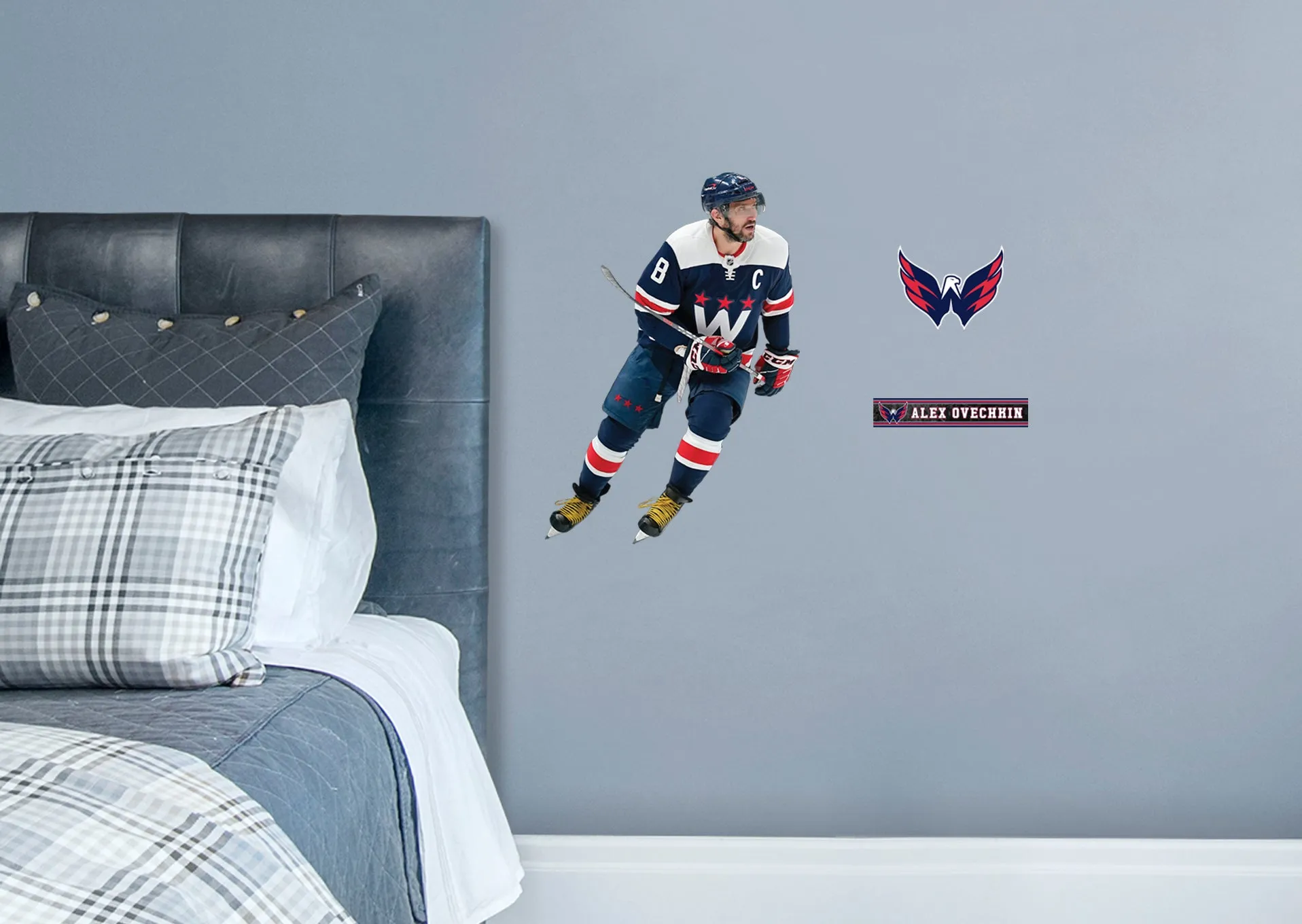 Alex Ovechkin  Navy  - Officially Licensed NHL Removable Wall Decal