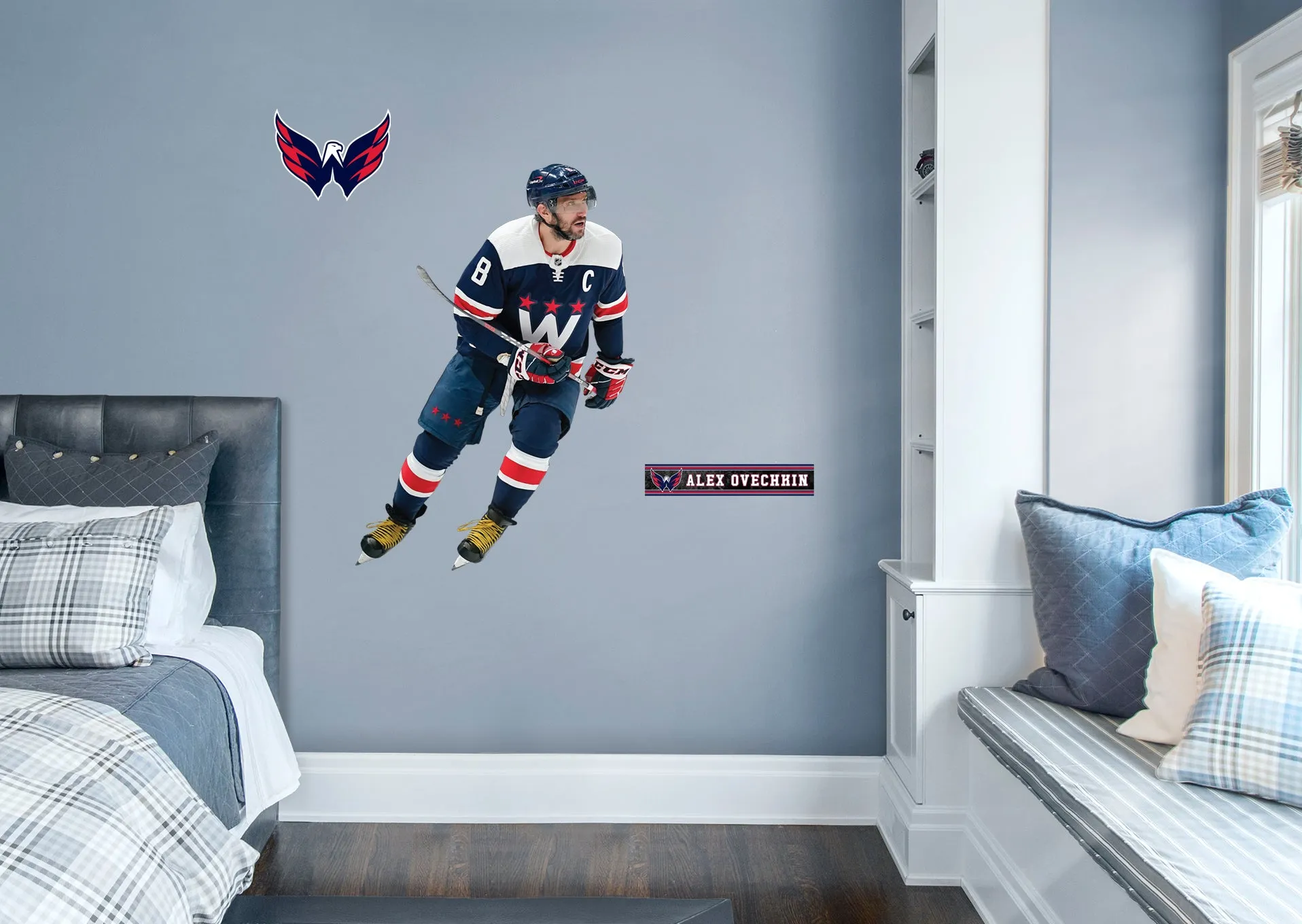 Alex Ovechkin  Navy  - Officially Licensed NHL Removable Wall Decal