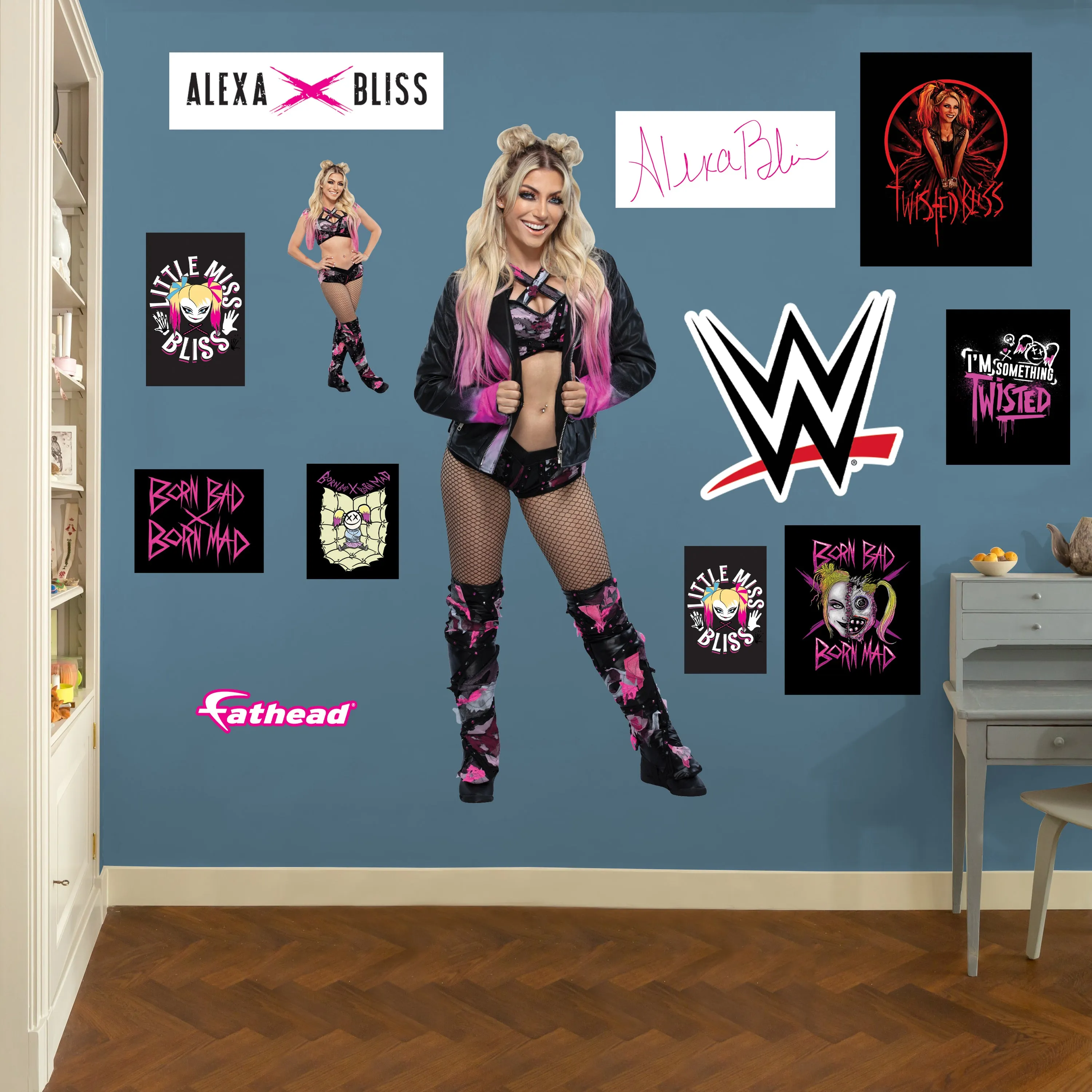 Alexa Bliss         - Officially Licensed WWE Removable     Adhesive Decal