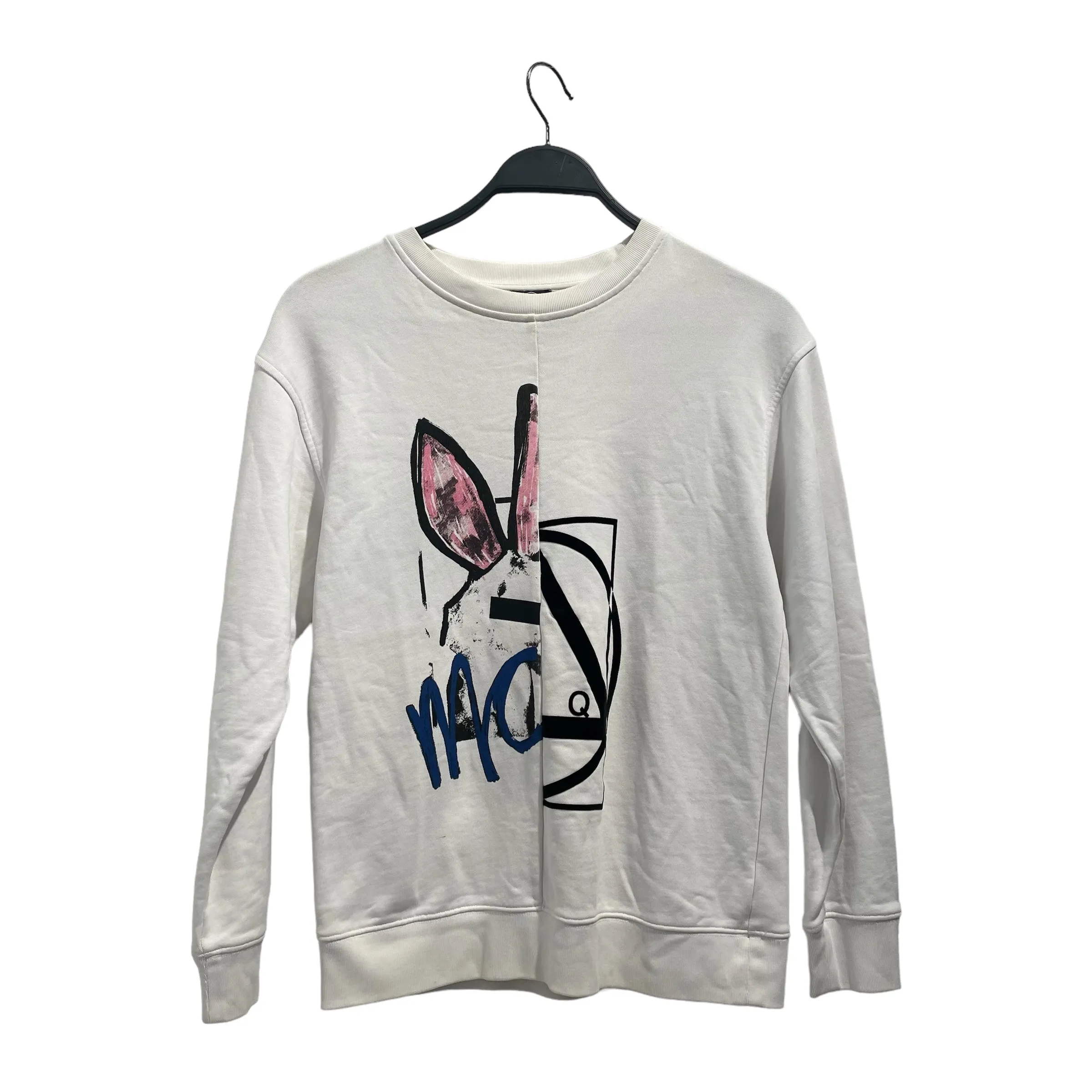 Alexander McQueen/Sweatshirt/XXS/Cotton/WHT/SPLIT SWEATR