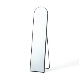 Aluminum Frame Stand Mirror  Black