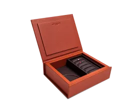 Apricot Leather Jewellery Box, Small