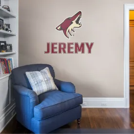 Arizona Coyotes: Stacked Personalized Name - Officially Licensed NHL Transfer Decal