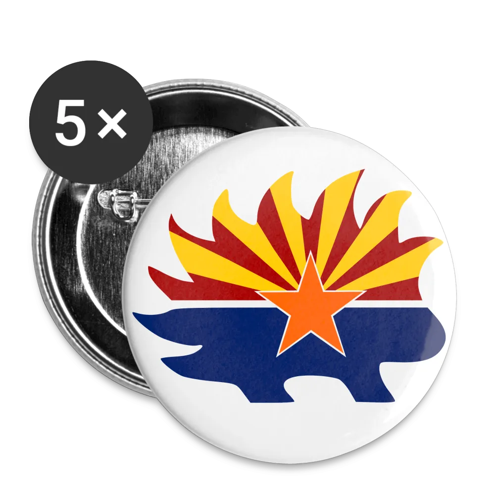 Arizona Libertarian Party Porcupine Buttons large 2.2'' (5-pack)