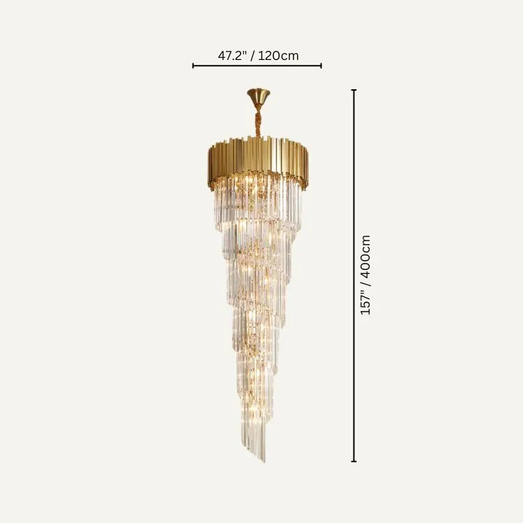 Astralis 2-Story Round Chandelier