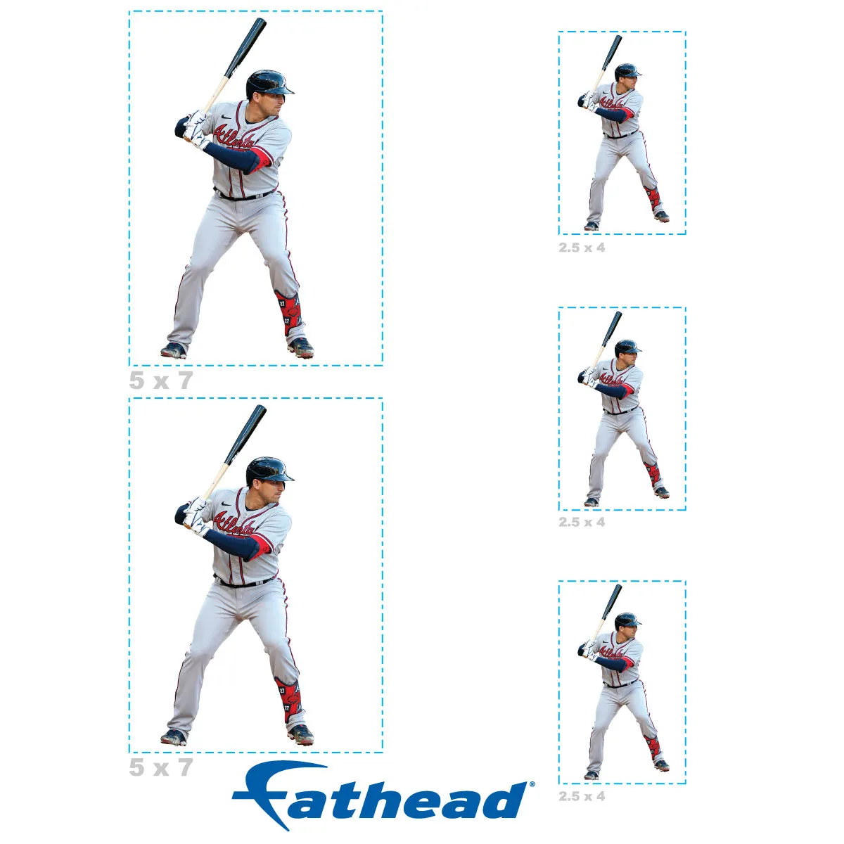 Atlanta Braves: Austin Riley  Player Minis        - Officially Licensed MLB Removable     Adhesive Decal