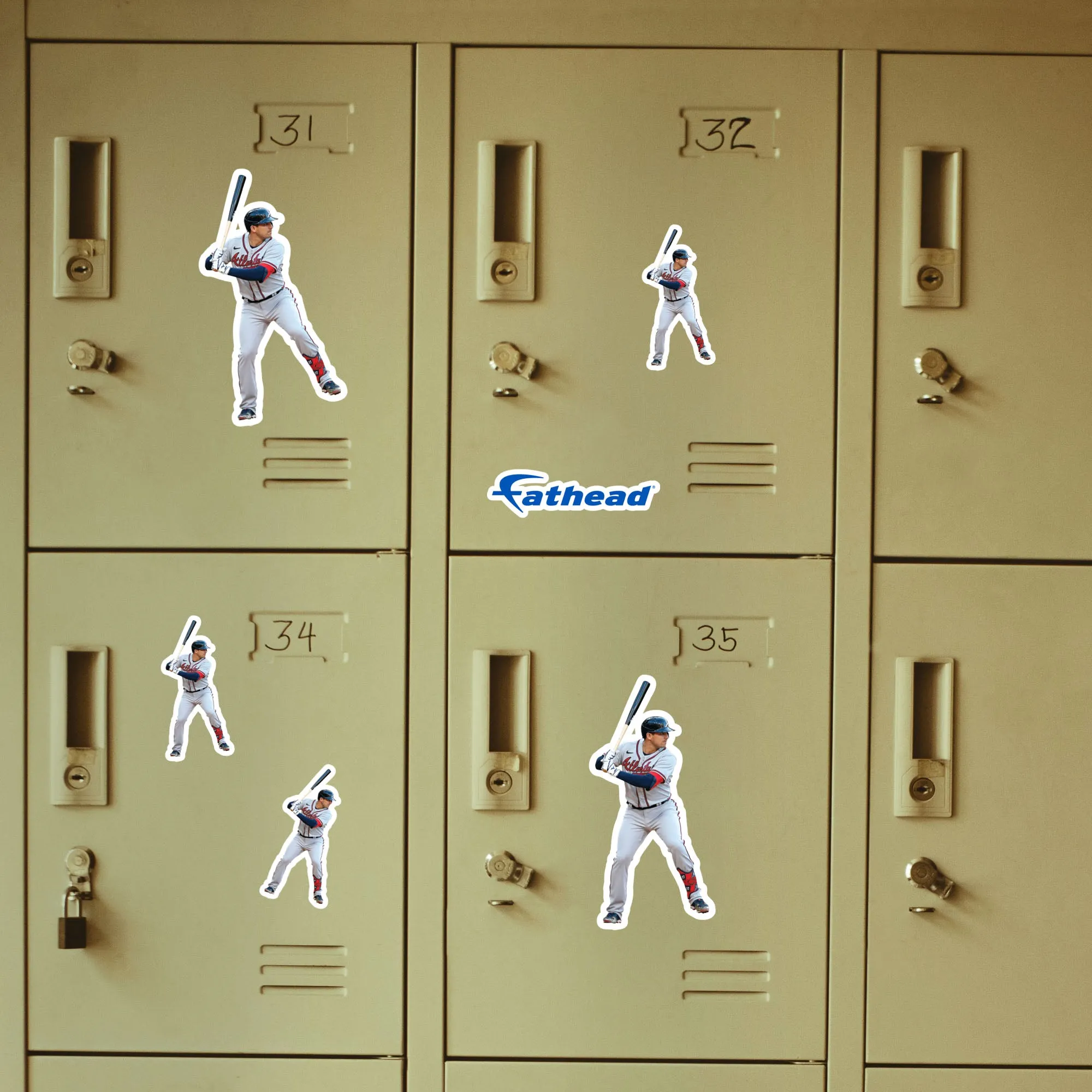 Atlanta Braves: Austin Riley  Player Minis        - Officially Licensed MLB Removable     Adhesive Decal