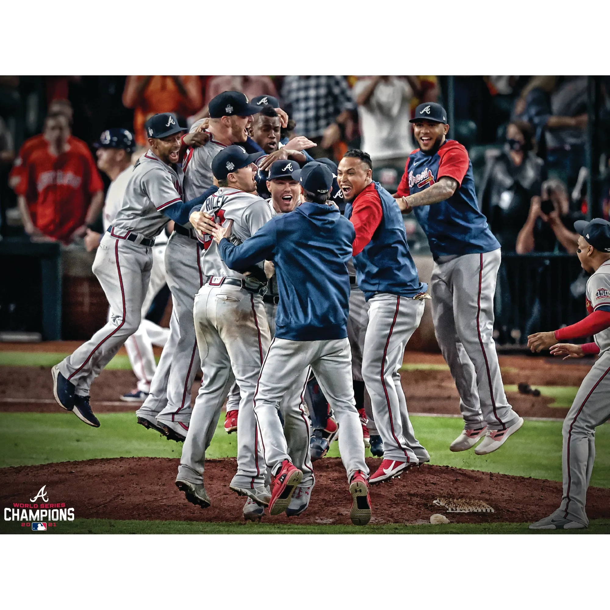 Atlanta Braves: Team 2021 World Series Celebration Poster - Officially Licensed MLB Removable Adhesive Decal