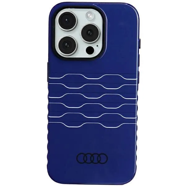 Audi IML Hard Case with MagSafe for iPhone 15 Pro 6.1" Blue - AU-IMLMIP15P-A6/D3-BE