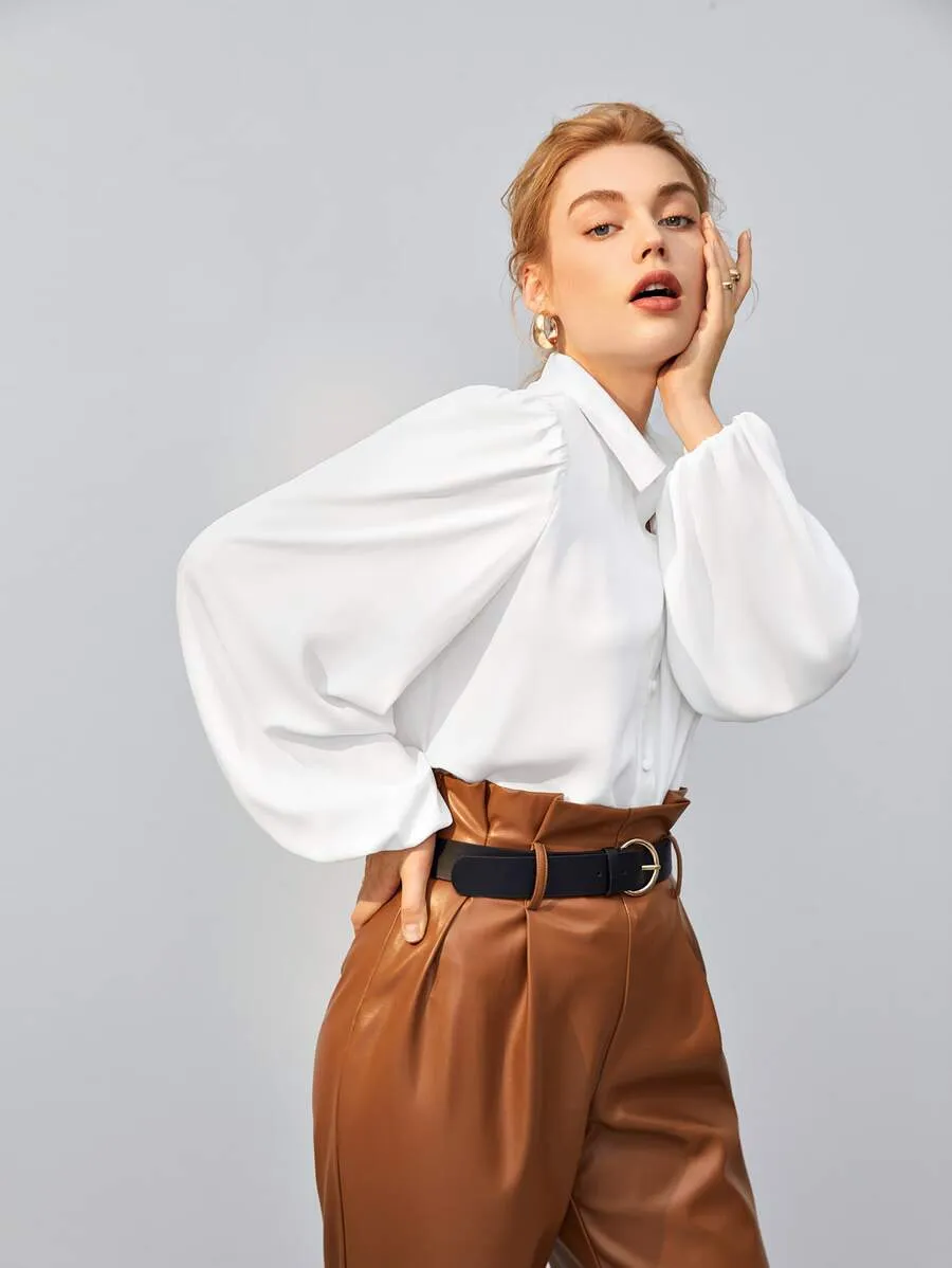 Balloon Sleeve Blouse