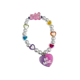 Be Mine Gummy Bear Pearl Bracelet - Pink