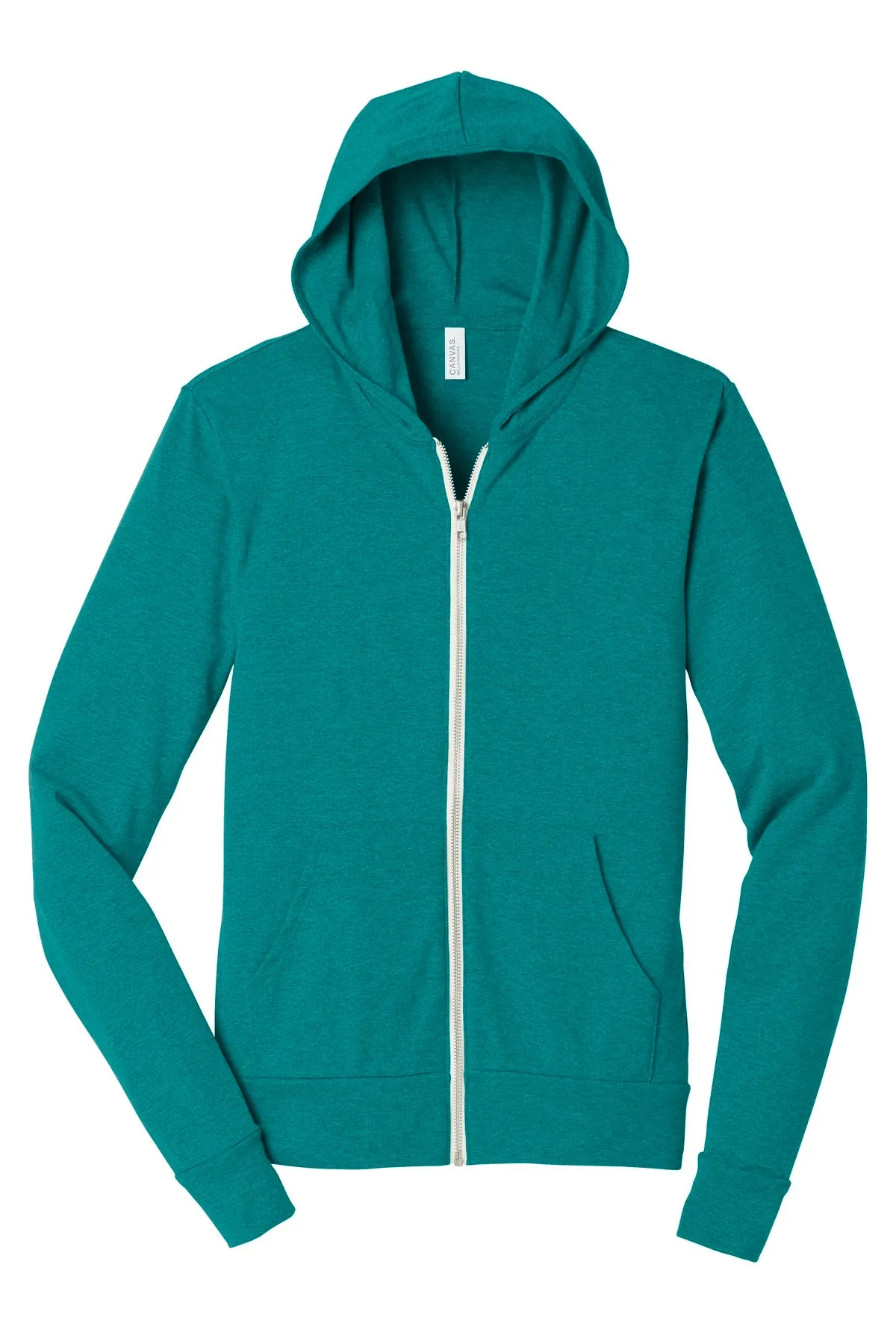 BELLA CANVAS Unisex Triblend Full-Zip Lightweight Hoodie. BC3939