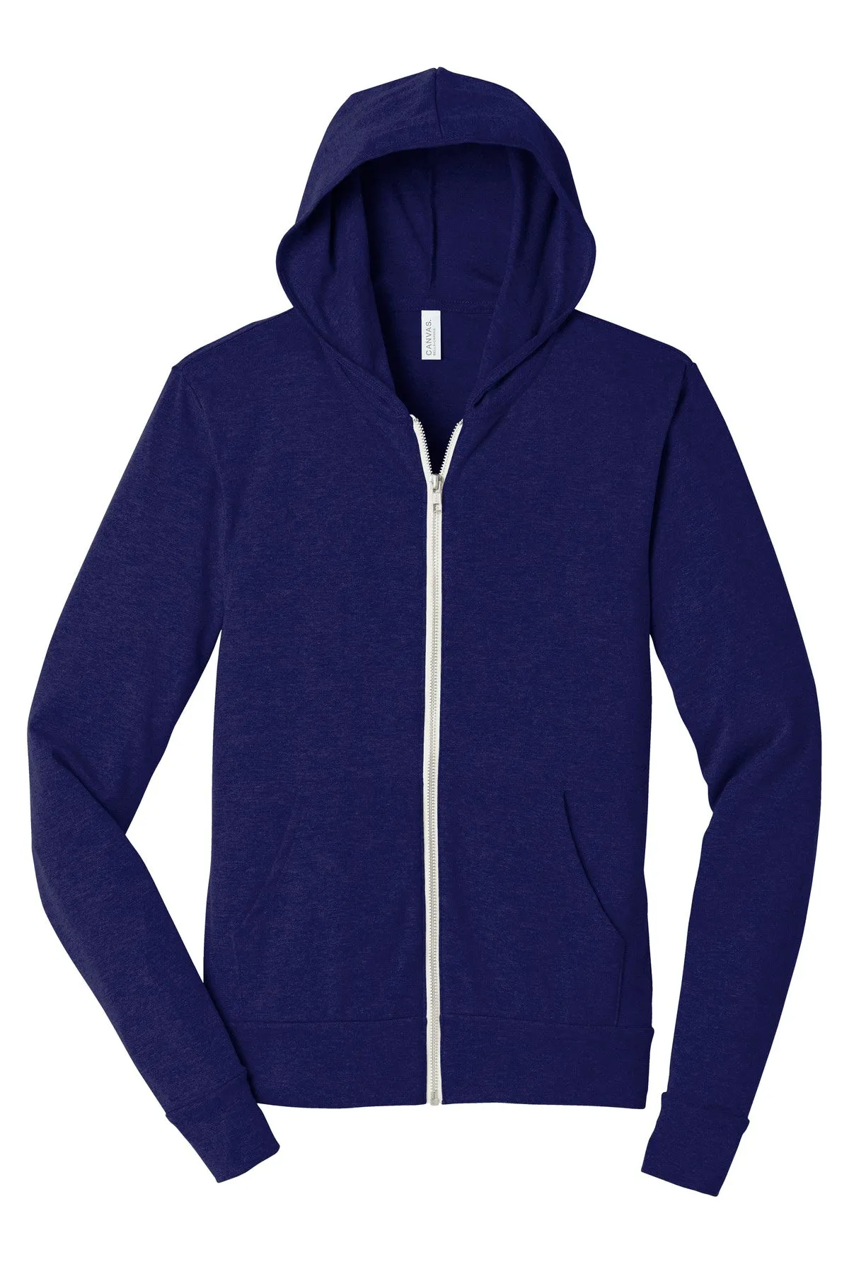 BELLA CANVAS Unisex Triblend Full-Zip Lightweight Hoodie. BC3939