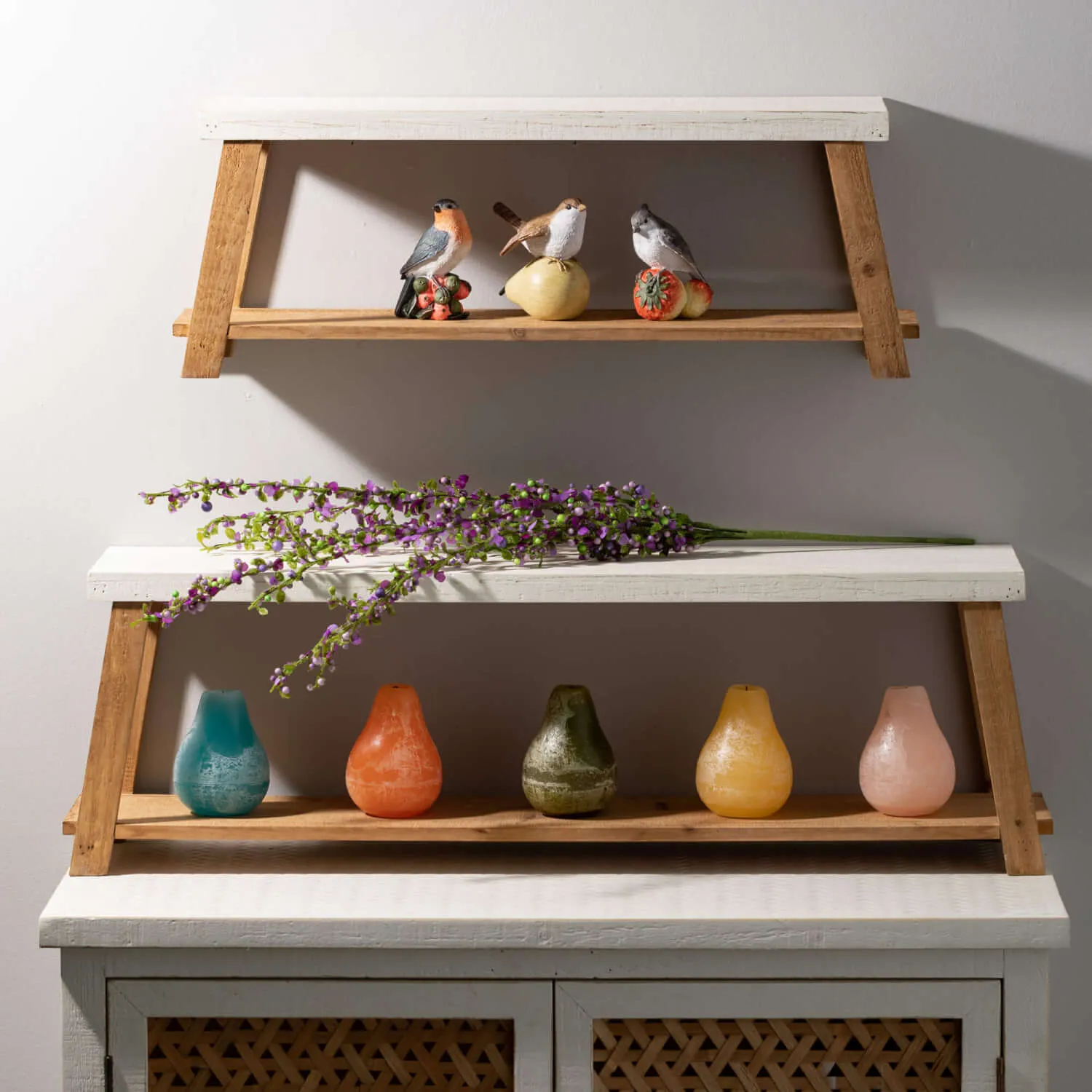 Bench-Seat-Shaped Wall Shelf