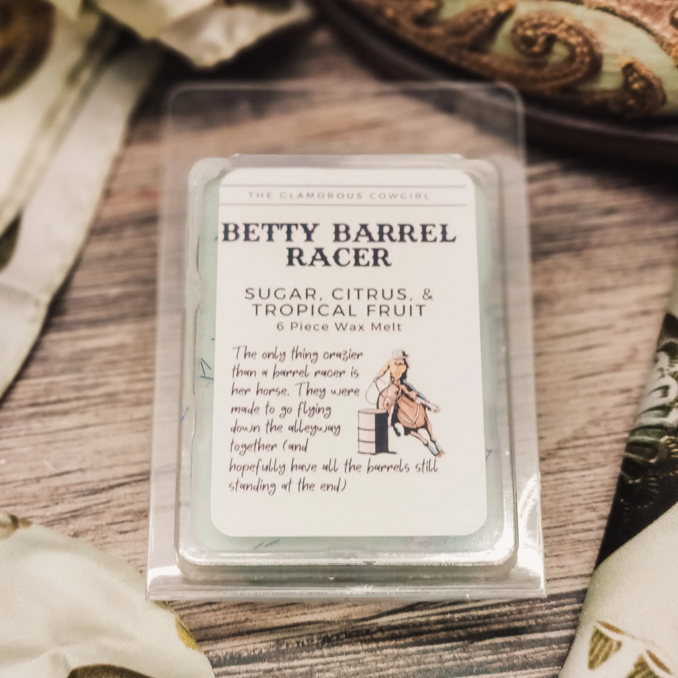 Betty Barrel Racer Candle