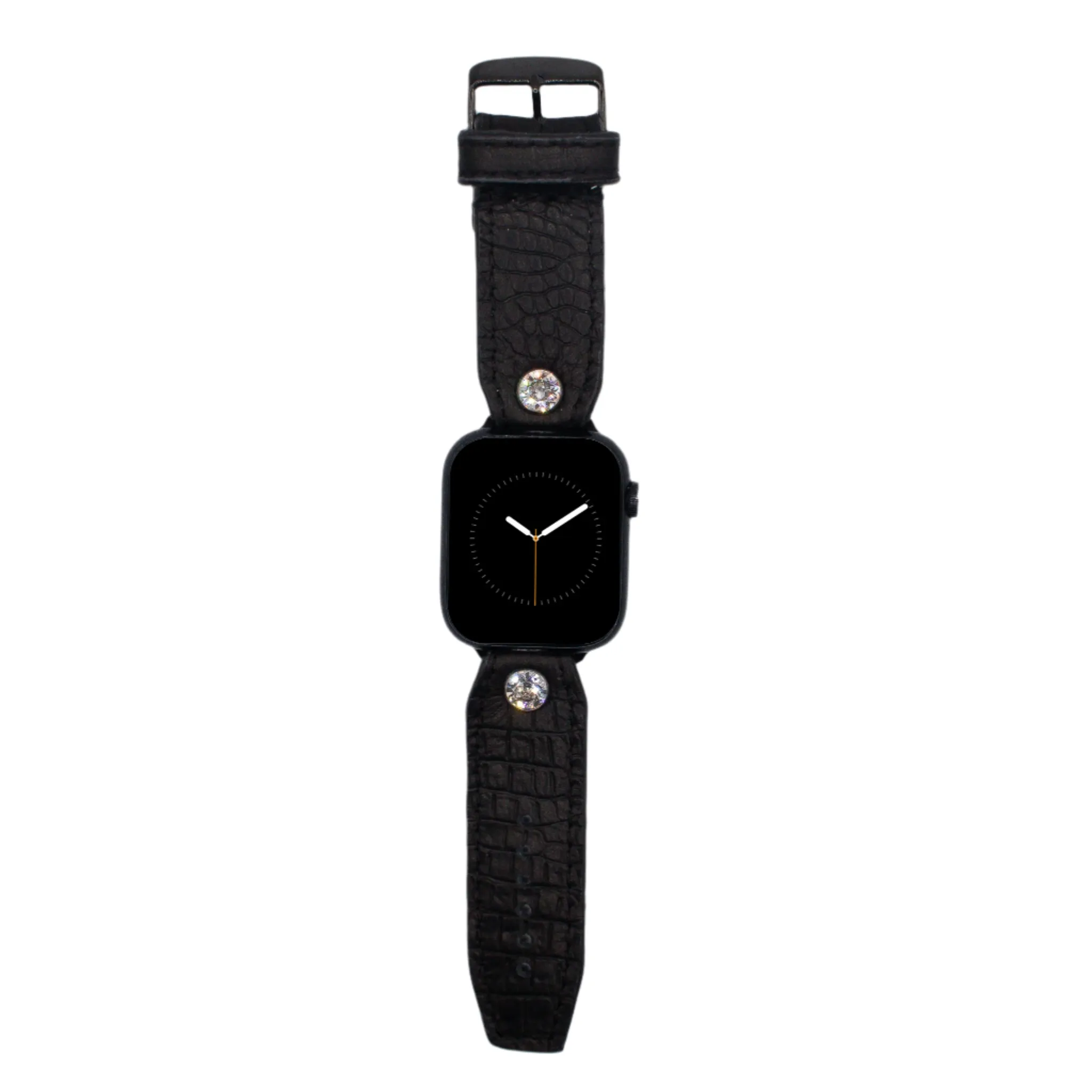 Black Croc Skinny Sivella Watchband