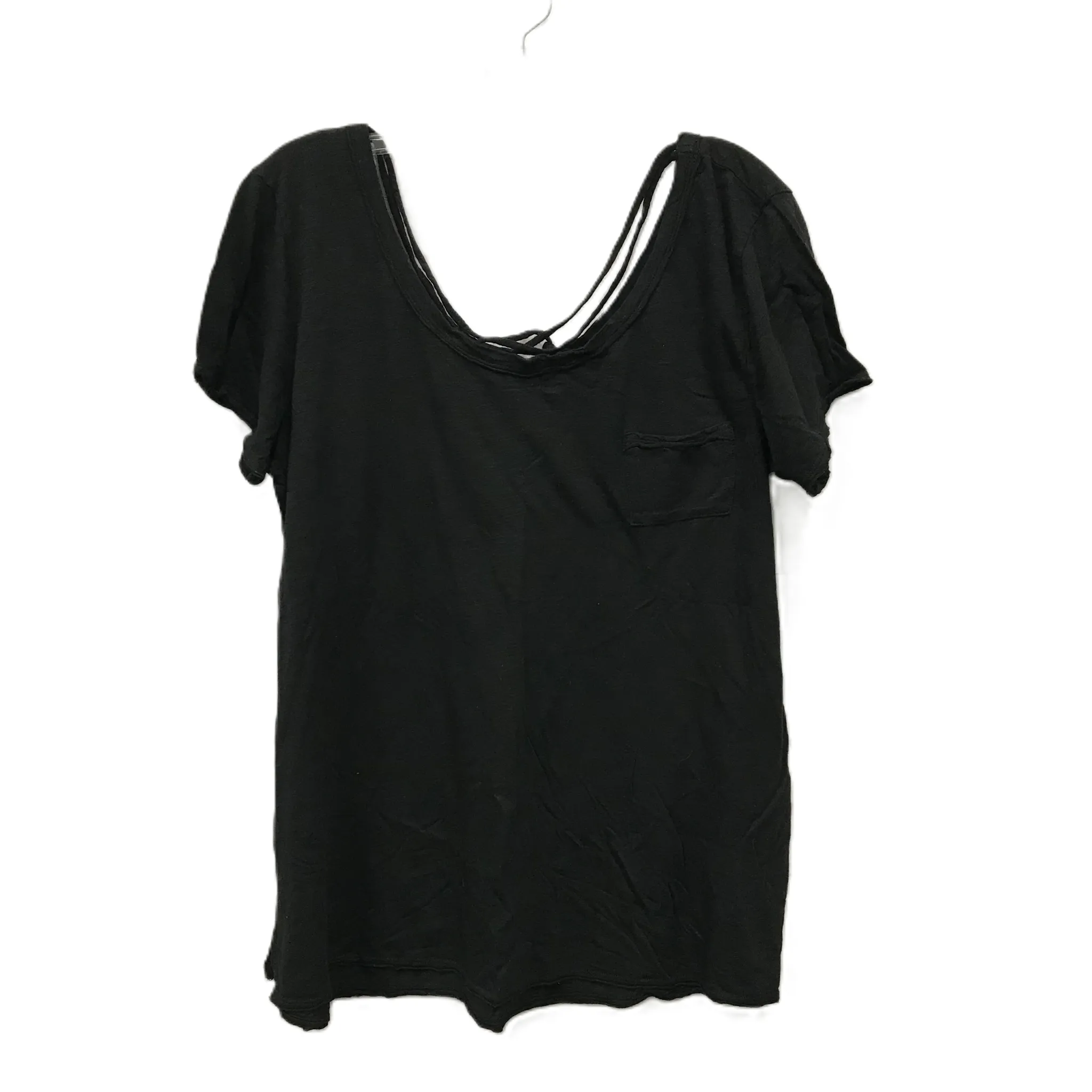 Black Top Short Sleeve By T.la, Size: Xl