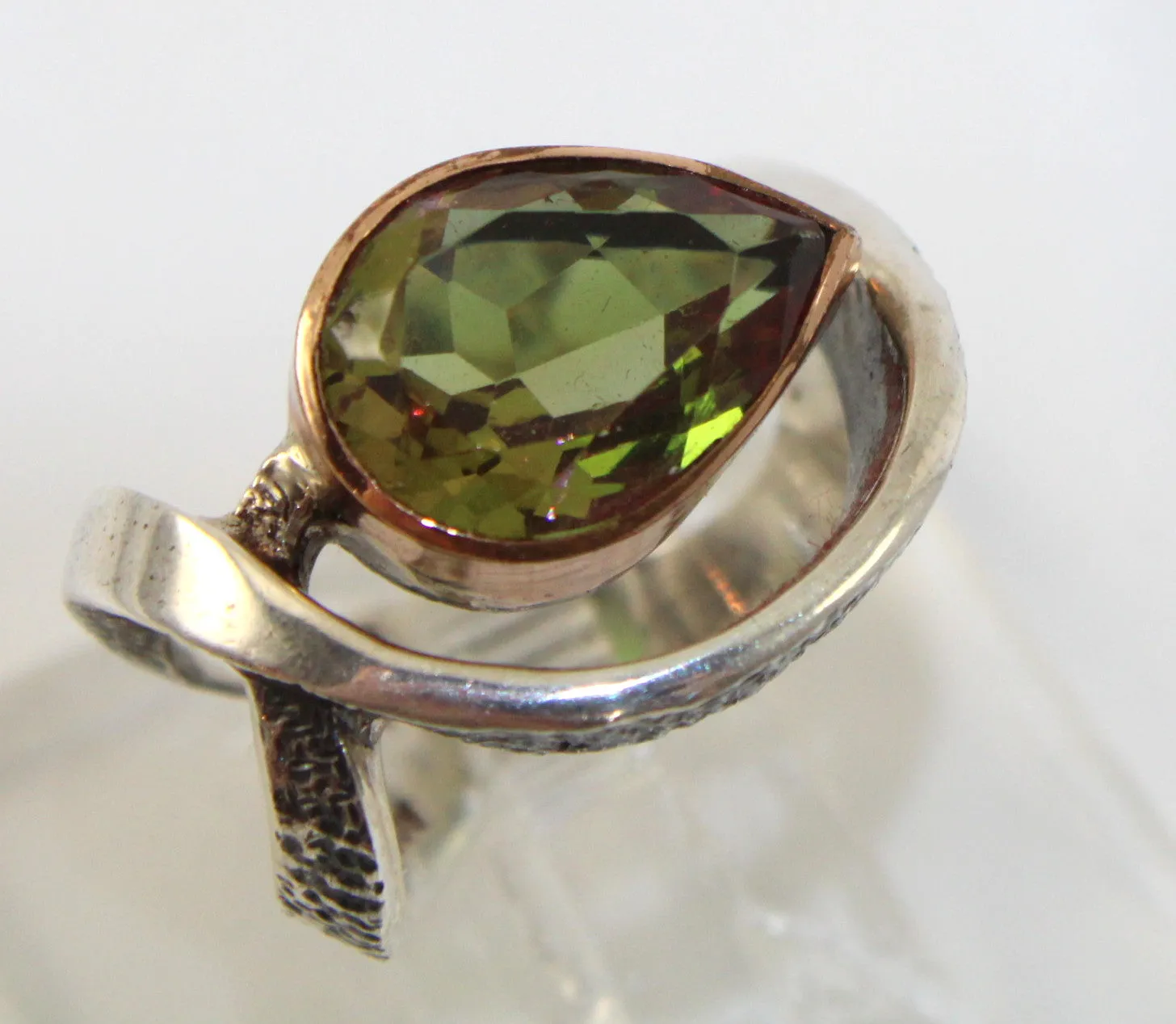 Bora Jewelry of Brooklyn Sterling Silver Pear Shaped Color Changing Zultanite Ring