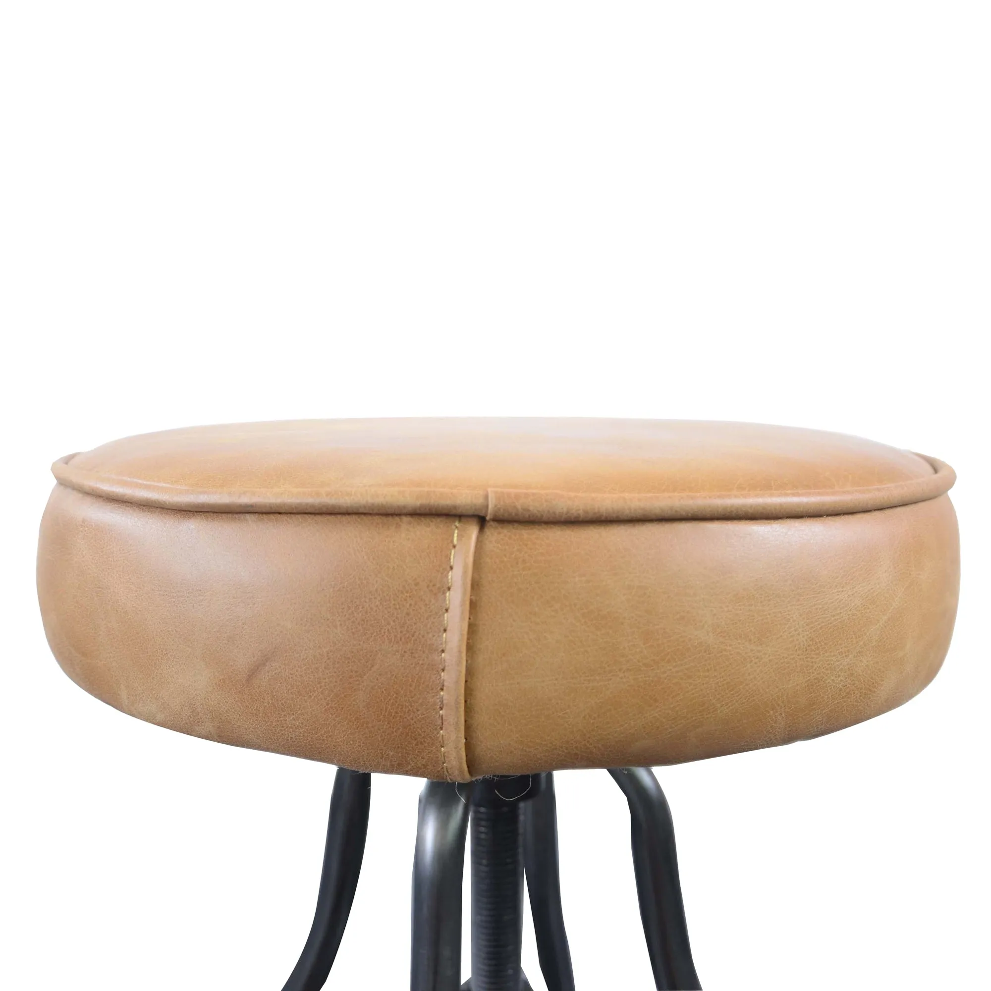 Bowie Bar Stool - Cognac Leather