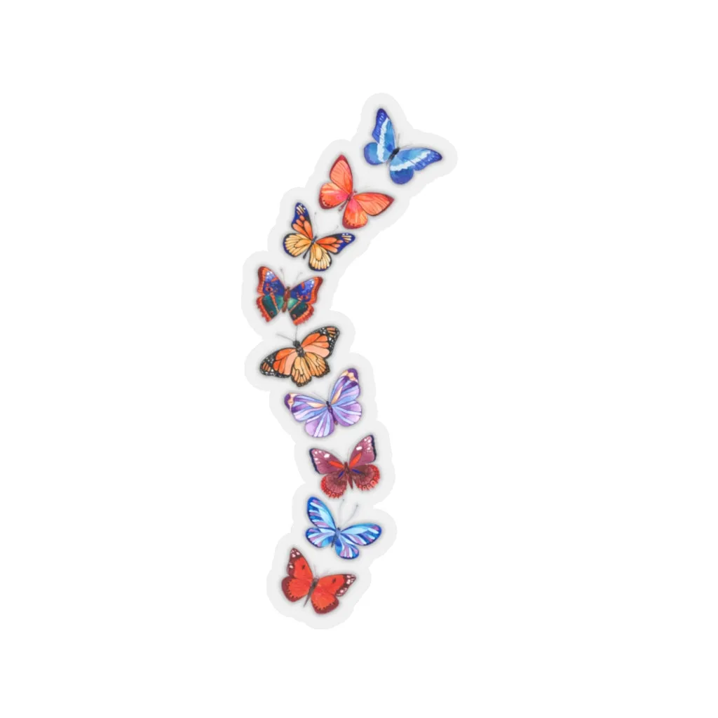 Butterflies in Flight Car Sticker (6 X 6)