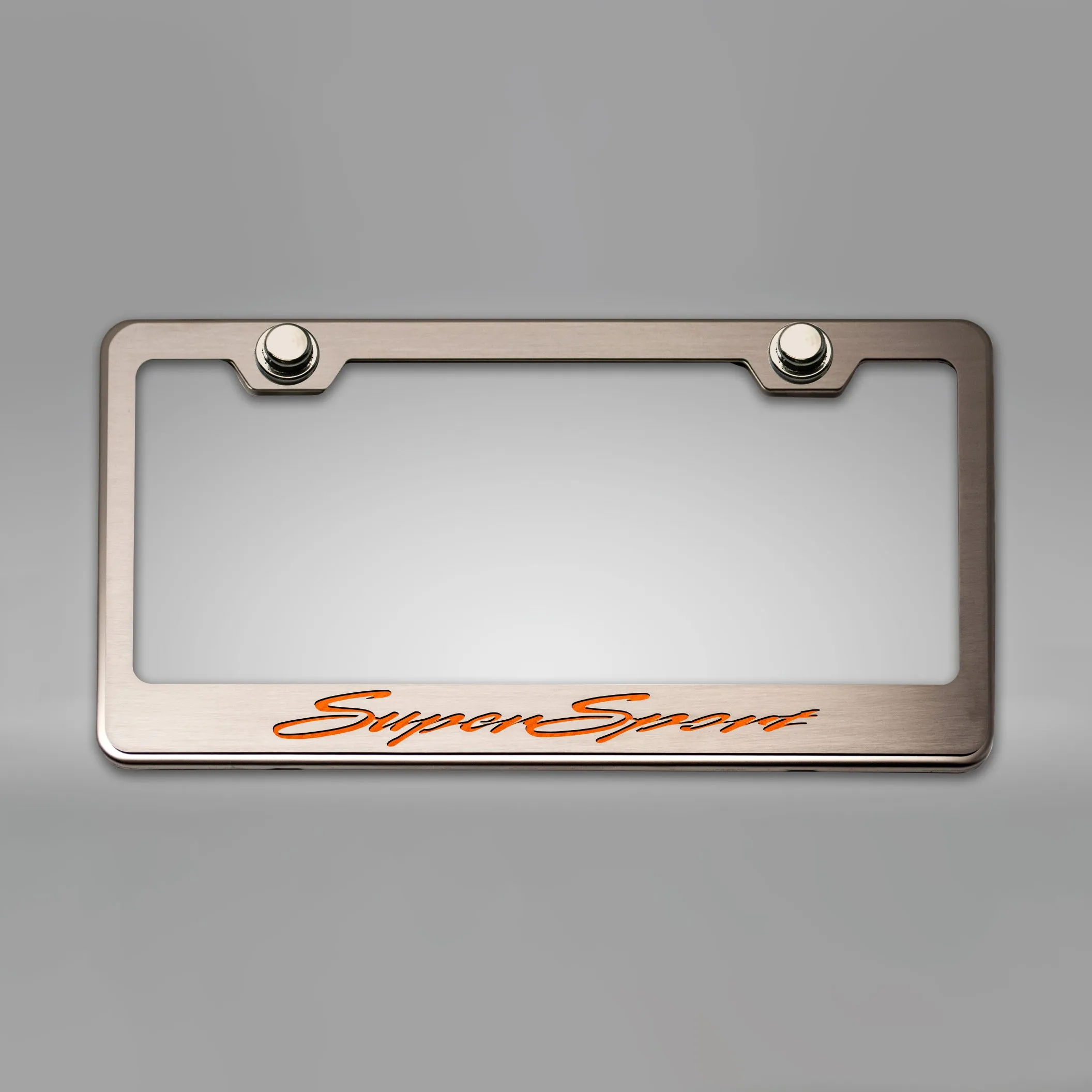 Camaro SS - Camaro License Plate Frame w/ SuperSport Lettering - Stainless Steel