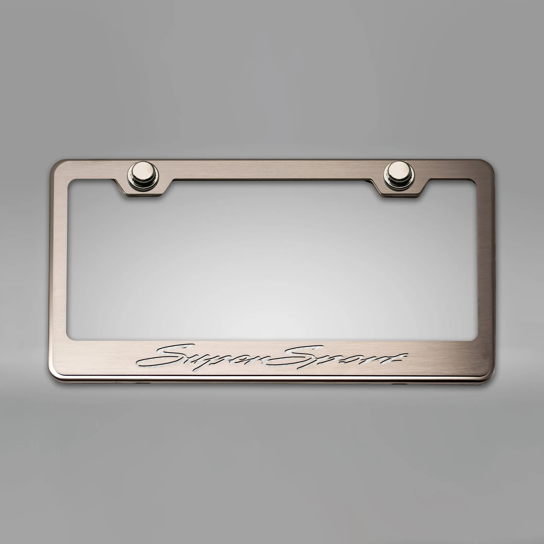 Camaro SS - Camaro License Plate Frame w/ SuperSport Lettering - Stainless Steel