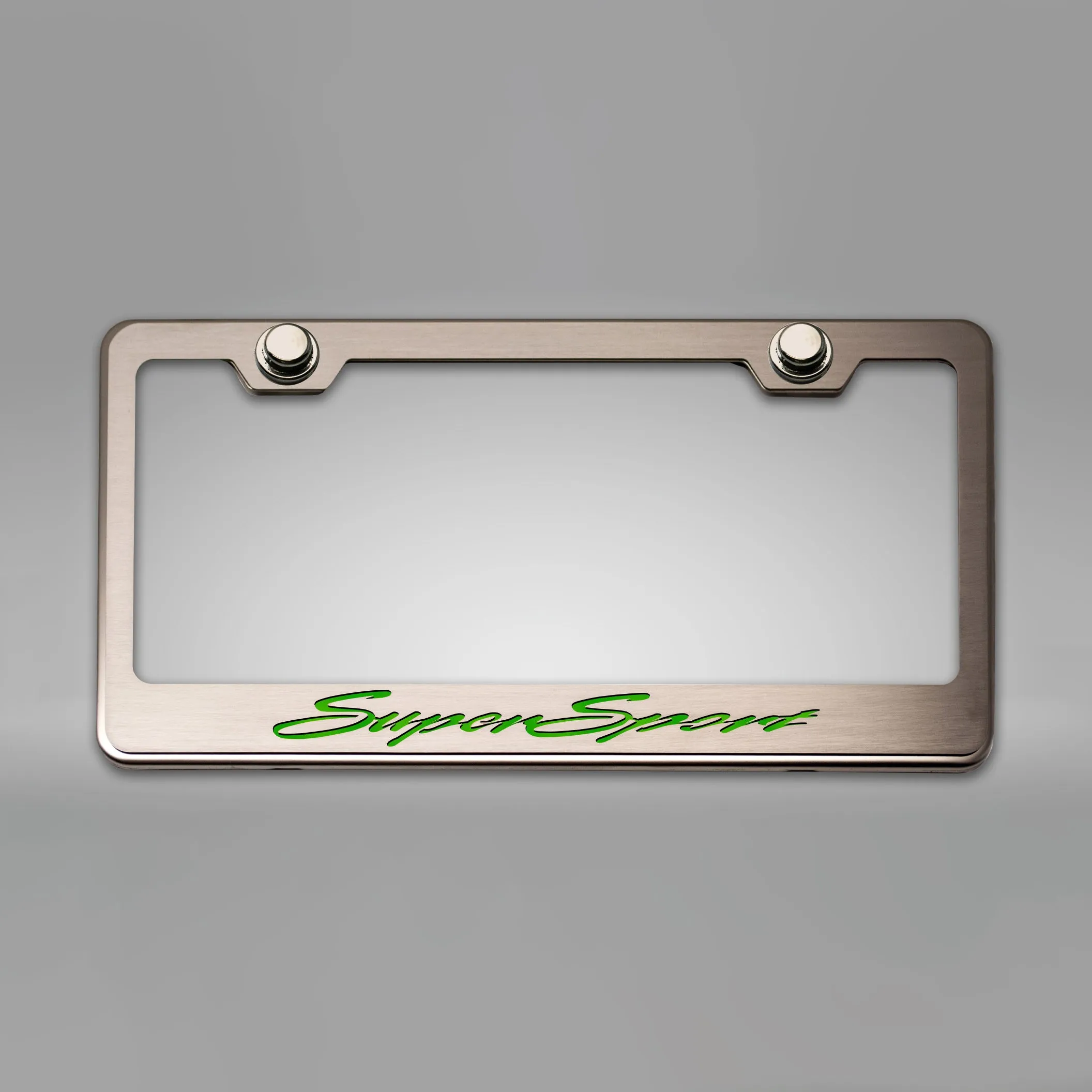 Camaro SS - Camaro License Plate Frame w/ SuperSport Lettering - Stainless Steel