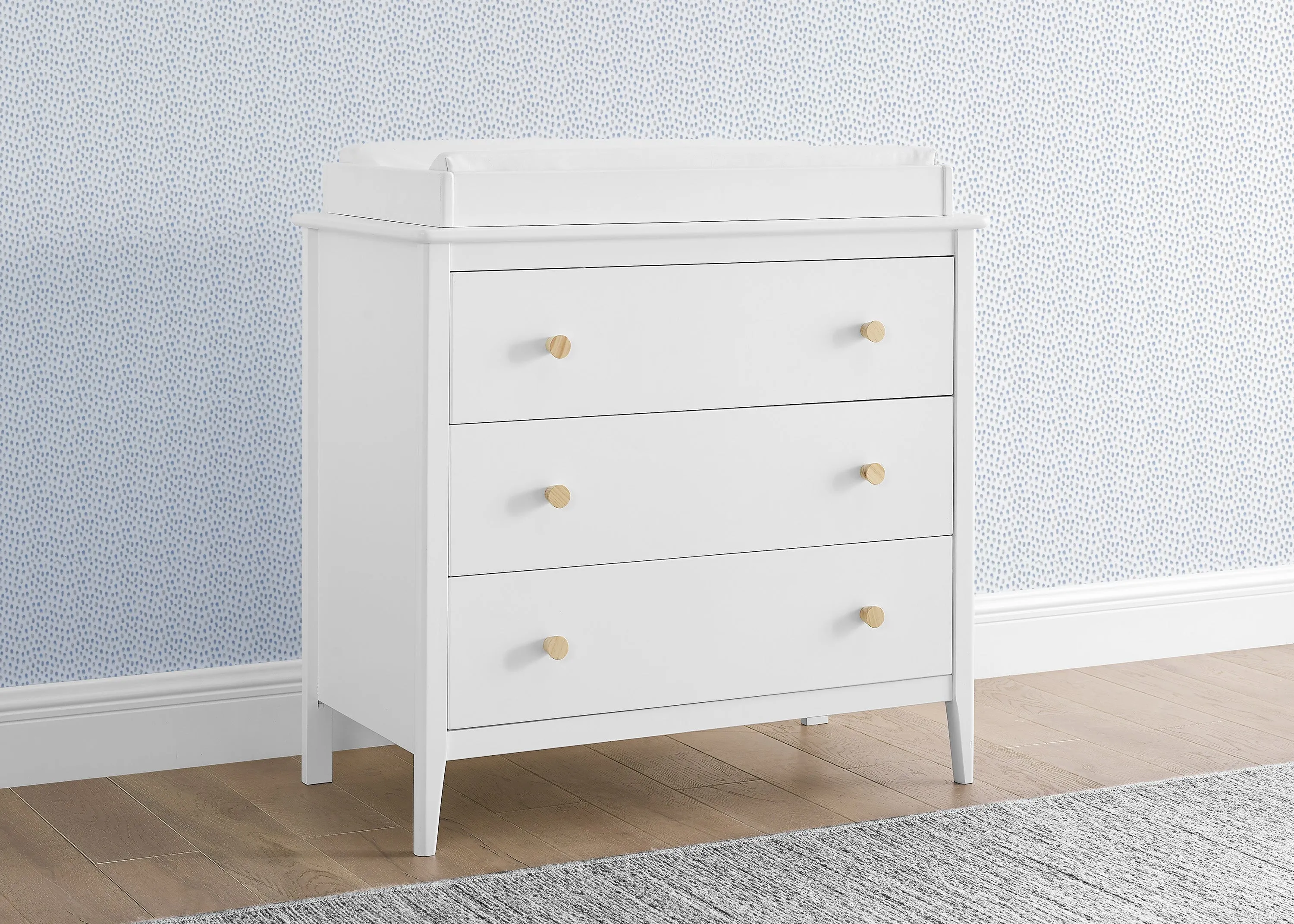 Casey 3 Drawer Dresser with Interlocking Drawers