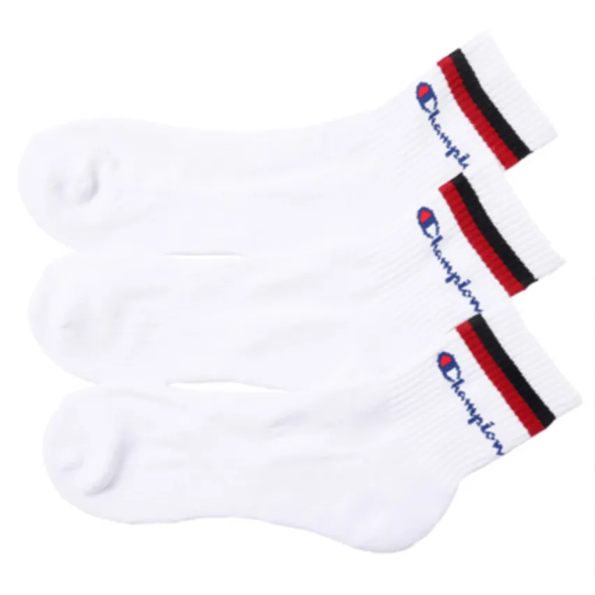 Champion Low Crew Socks White 3P