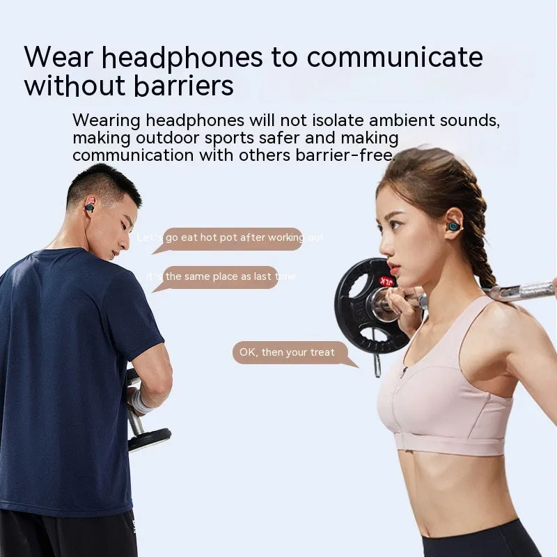 Clip-on Wireless Non In-ear Sports Bluetooth Headset