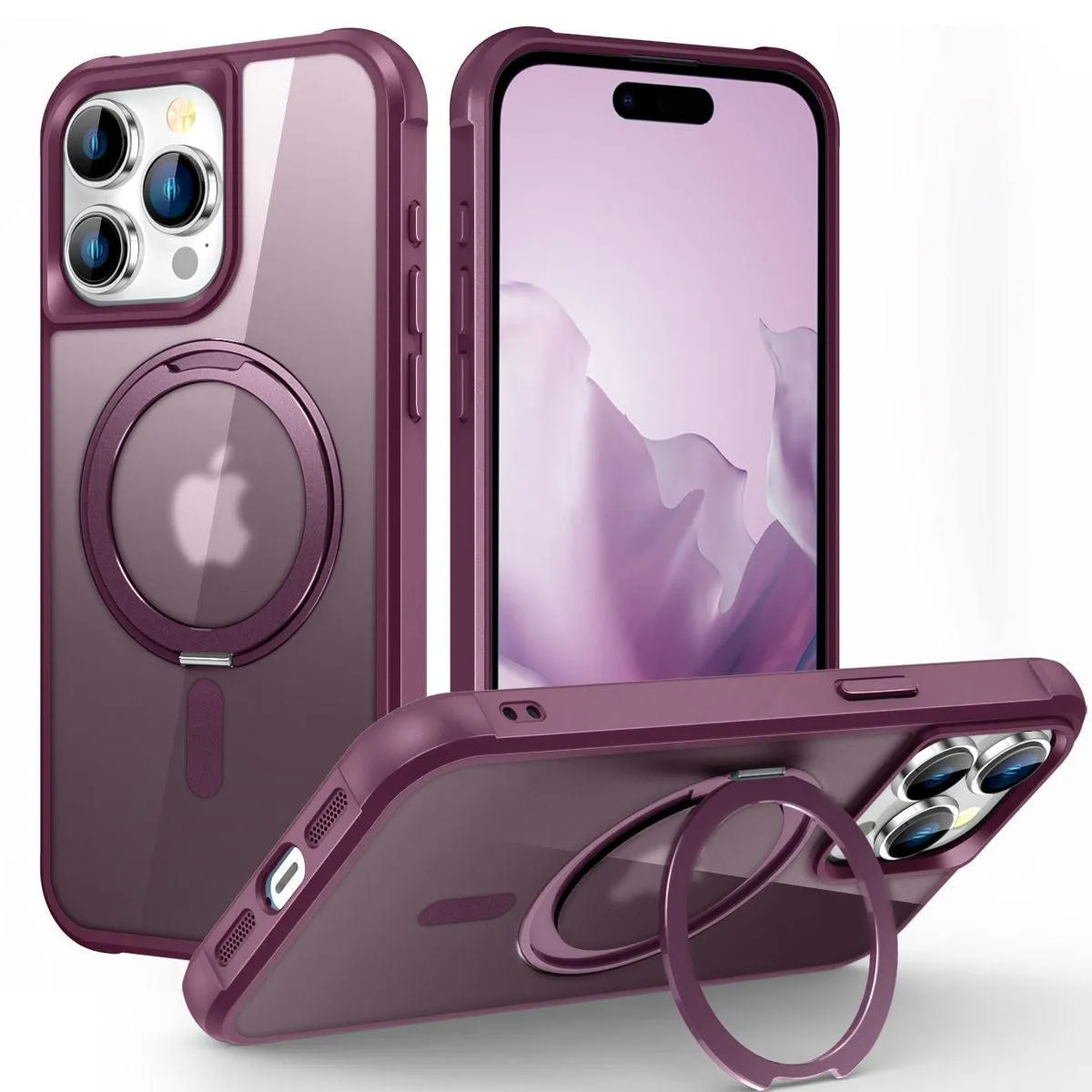 Creo Shockproof iPhone Case With 360° Rotatable Magnetic Ring