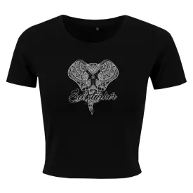 Crop Top  - Mandala Elefant -