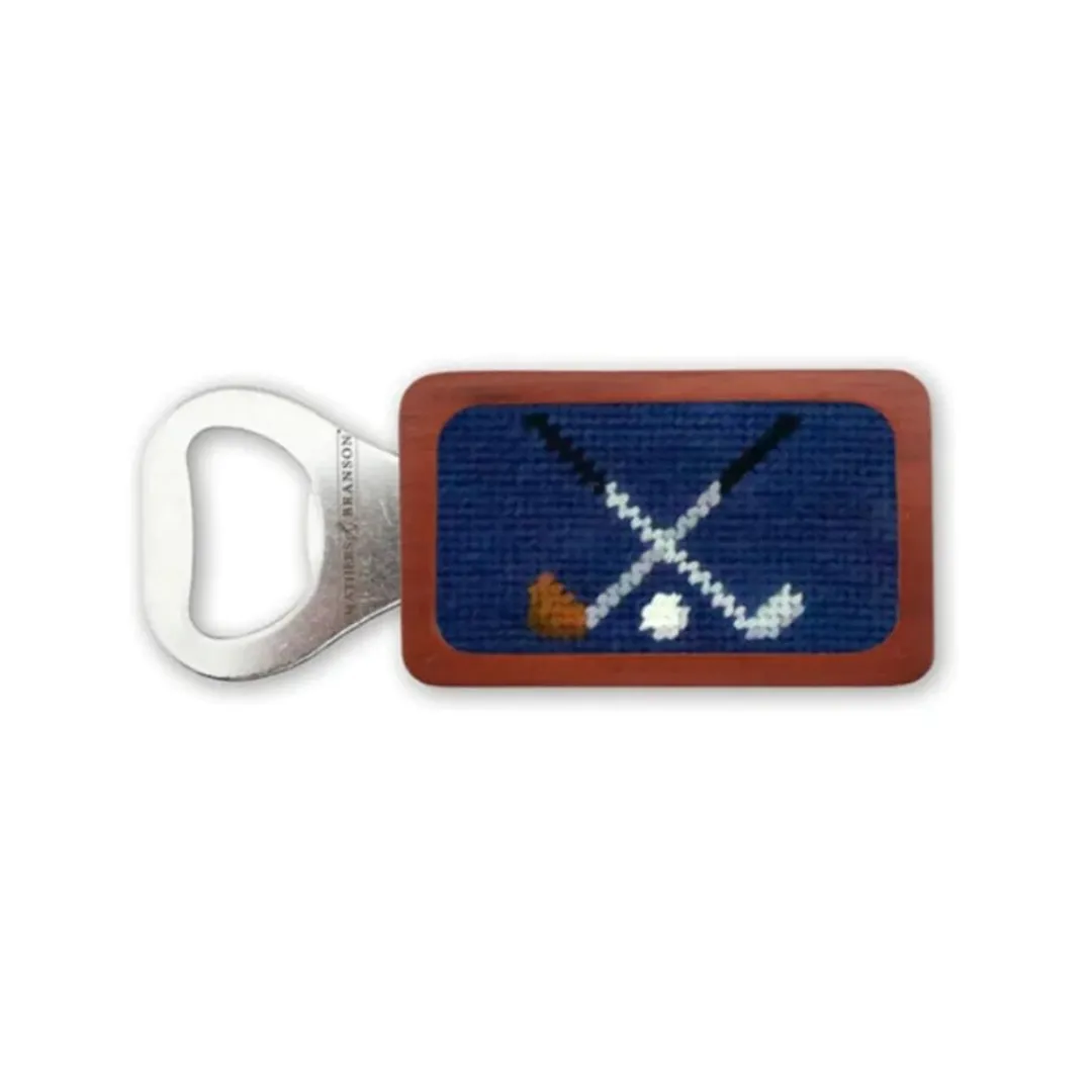 Crossed Clubs Bottle Opener