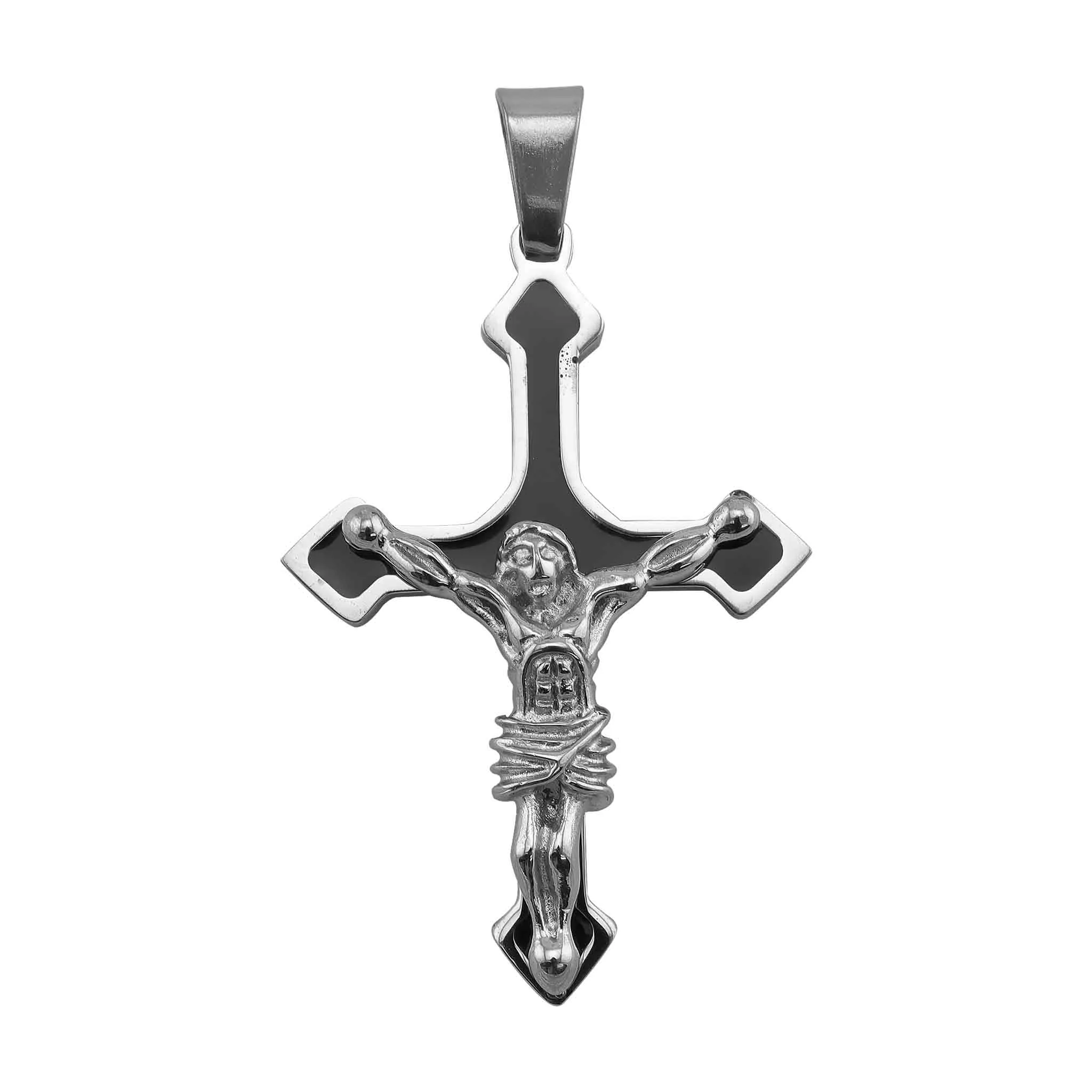 Crucifix Cross Stainless Steel Pendant / PDC0189