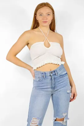 Dahlia Top in White