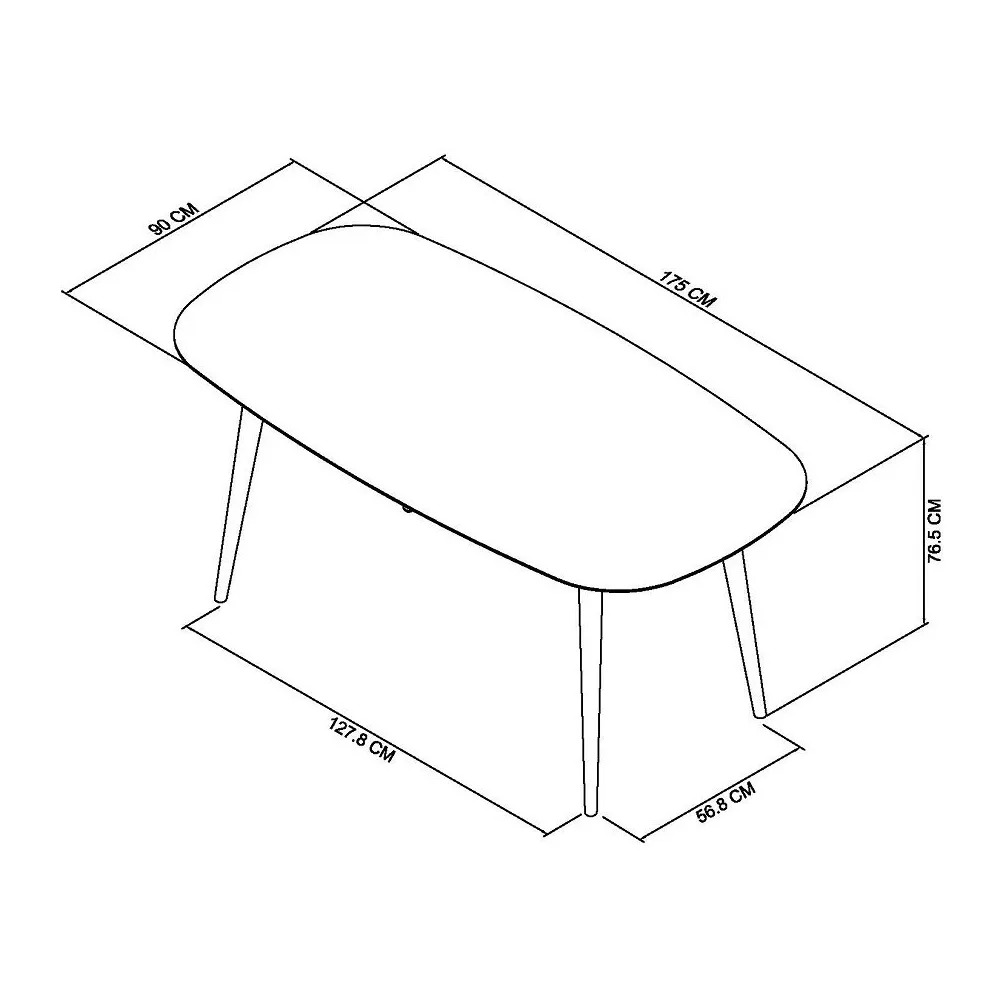 Dansk Scandi Oak 6 Seater Table