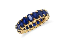 Eternity Ring Blue Sapphires & Gold