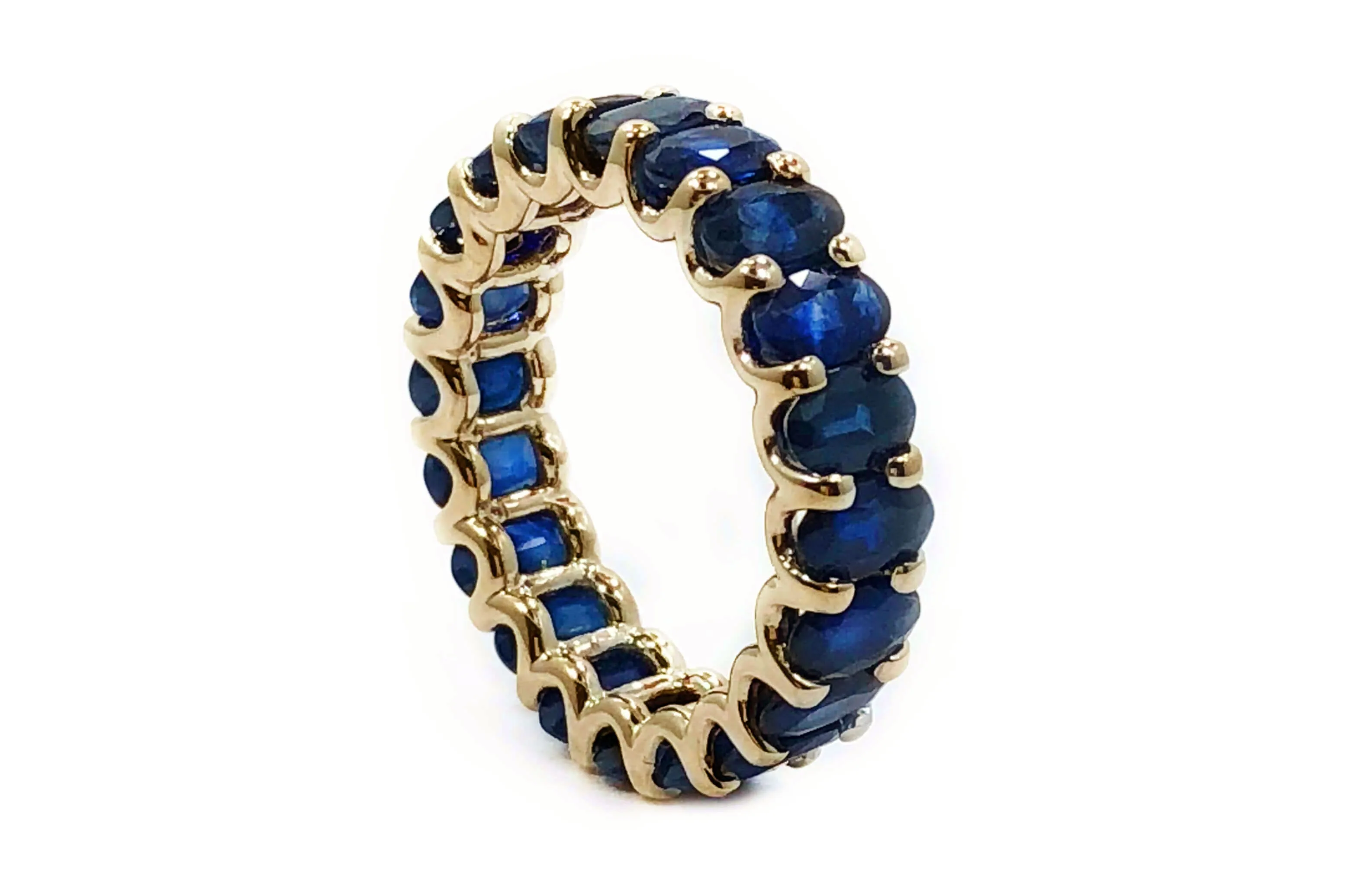 Eternity Ring Blue Sapphires & Gold